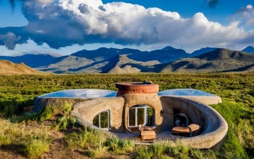 an earthship off grid home